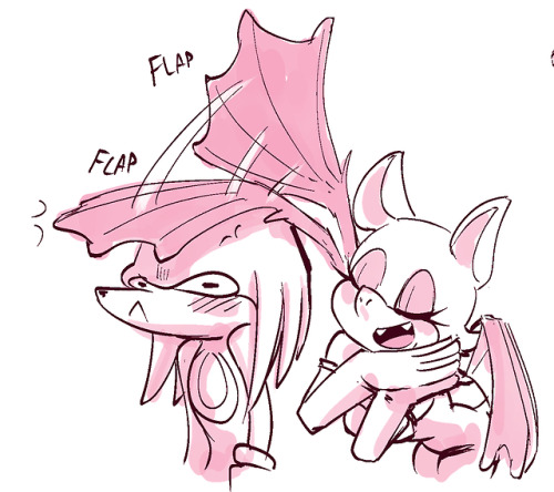 mimic-txr:rouge using her wings as hands 