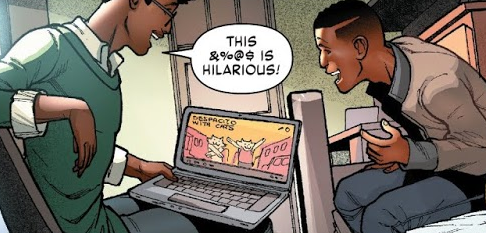 marvel-unofficial - miles canonically just cracks the fuck up at...