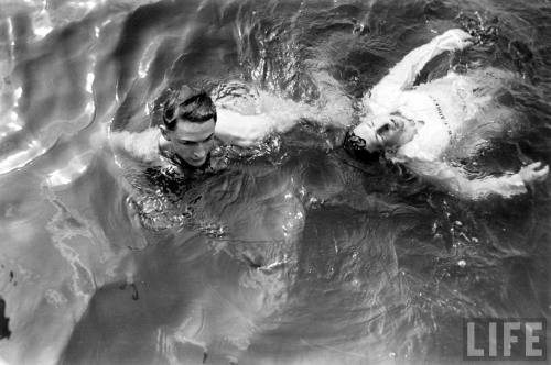 shotmen:Life - Swimming at the US Naval Academy - Myron Davis - July, 1942 - 840b9054a047a103