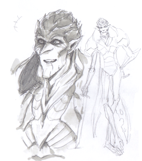 Been drawing a whole lot of Bog King, trying to figure out how to draw this guy❤️ [Strange Magic]