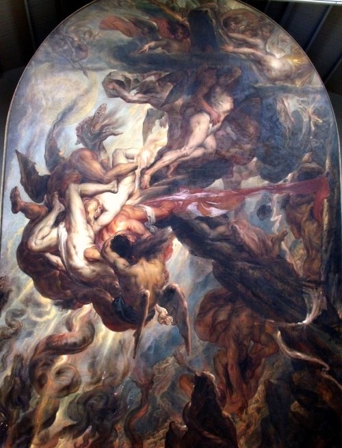 Antoine Wiertz (1806-1865), ‘The Revolt of Hell Against Heaven- The Fall of the Rebel Angels&r