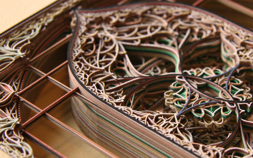 cross-connect:Eric Standley, a Virginia-based artist who works with laser-cut paper, creates amazing