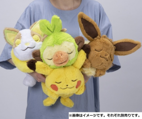 Pokemon “Lie down” collection, released June 2021  Though there is supposed to be a pikachu plush in