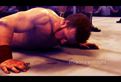 xcreatureofnight:  And he’s down for the count…  Sheamus would be great in a