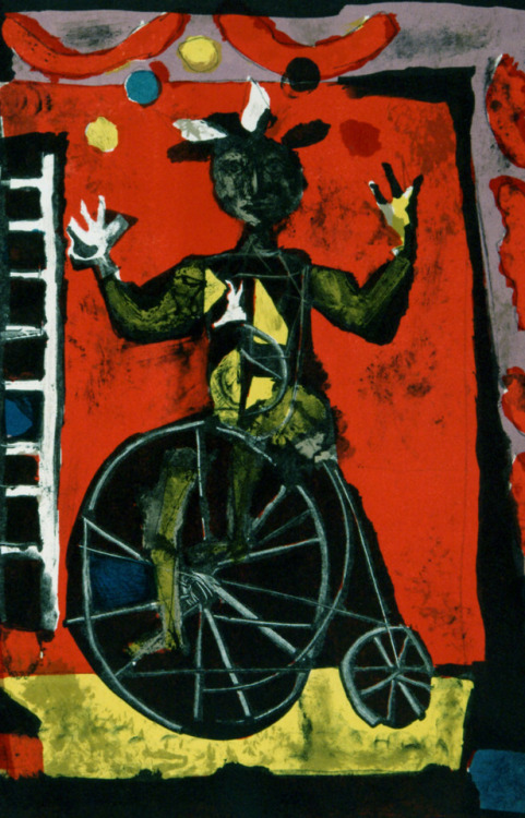 Antoni Clavé, “Cirque,” 1949. Lithograph. Stone:13 ½ x 19 9/16 in. (34.3 x 49.7 cm) Sheet: 15