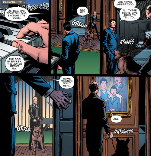 joker-ka:“The dog is broken. The Joker broke him”.Batman Annual #1 (”Good Boy” by Tom King)