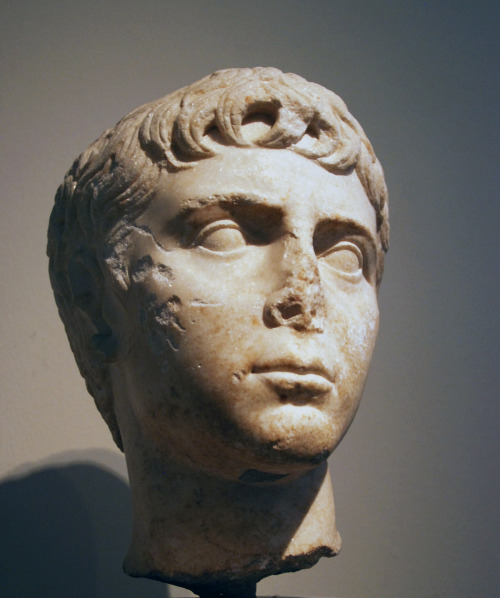 myglyptothek:Portrait of Gaius Caesar or Lucius Caesar. From National Garden, Athens. Late I century