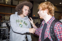 direct-news:  Harry and Ed backstage at iHeartRadio