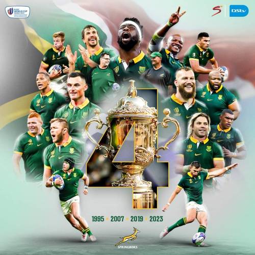 4th Time Rugby World Champions! Yaaas Kings!!! Congratulations! So Proud