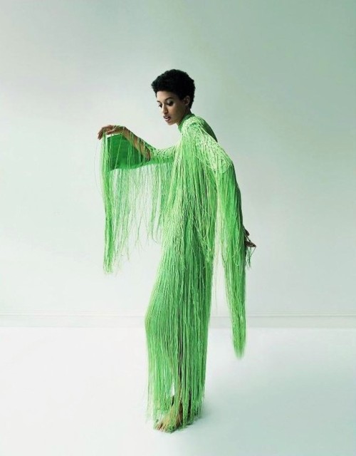 midnight-charm: “In Her Elements” Jourdana Phillips photographed by Ace Amir  for Vogue Arabia Decem