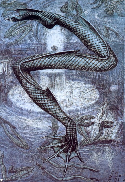 xandt:HR Giger: Zodiac Sign (Pesces)