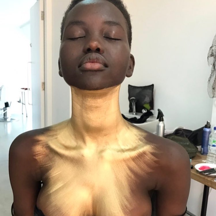 divinebeauties: Adut Akech Bior  //  MUA: Janeen Witherspoon