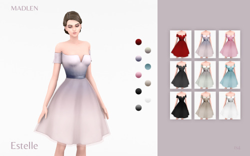Madlen Estelle DressValentine’s Day special!Elegant puffy dress with semi-transparent details.