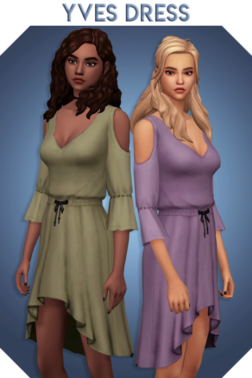 aharris00britney: Yves Dress Named after LOONA’s 9th member, Yves.  BGC 12 Swatches (5 neutral