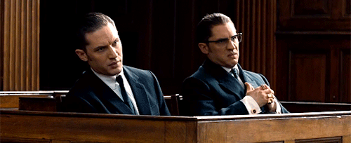 plutoandpersephone:Tom Hardy as both Ronnie and Reggie Kray in Legend (2015)
