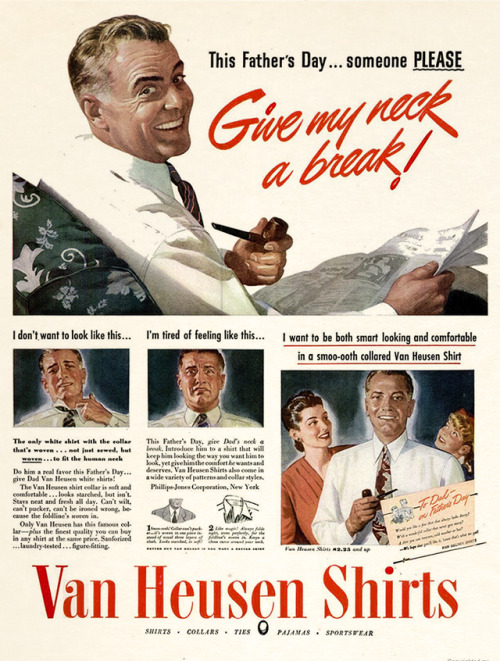 Van Heusen Shirts, 1943Theme Week: Fathers ‍‍