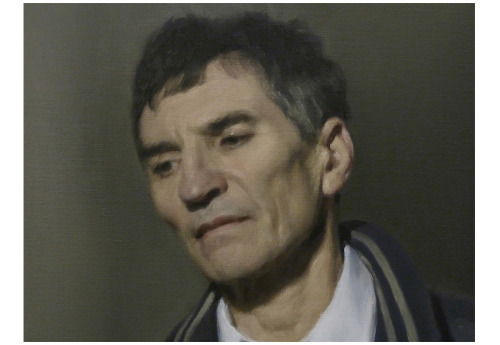 Inter. Jonathan Wateridge. 2012. Oil on Linen. 75 x 116 cm. Featured in A Brush With the Real: Figur