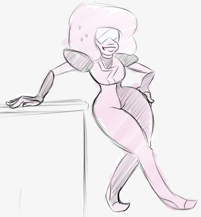 cartoonist-in-theory:I feel like if you told Garnet to act natural she’d be like  nailed it~