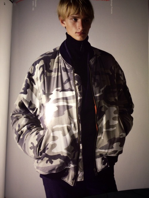 dukedesilver: RAF Simons. AW01. Camouflage MA1.