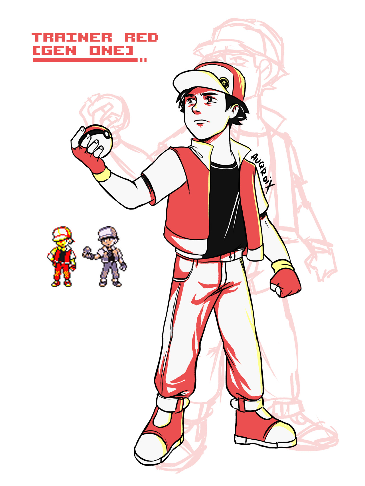 pokemon trainer sprites red