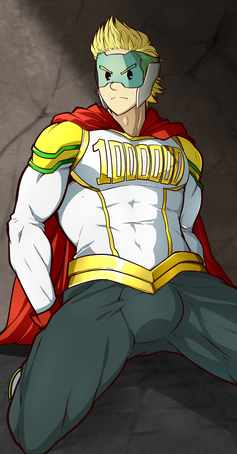 kuroshinkix:  Mirio’s Hero Outfit has an official color recently in a manga cover