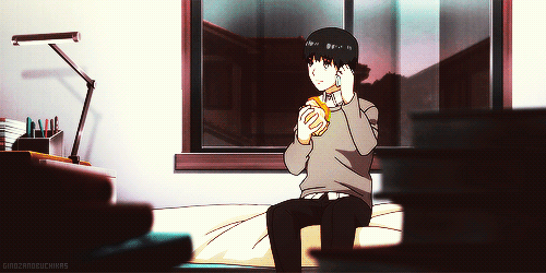ginozanobuchikas:  ↳ Kaneki Ken happily eating human food for the last time 
