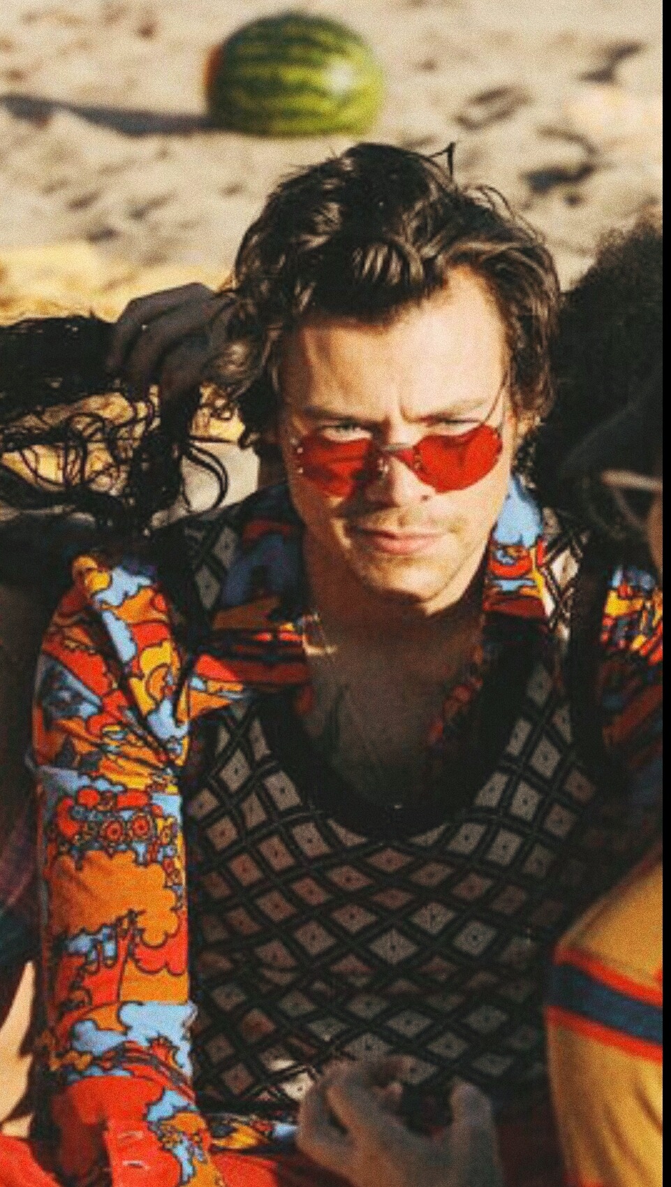 SDinm Rimless Heart Sunglasses Harry Styles Sunglasses Heart Shaped
