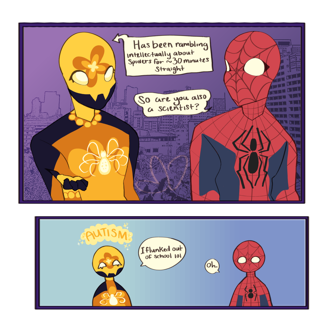 mishacakes on tumblr's spidersona  Spider art, Spiderman art, Superhero art