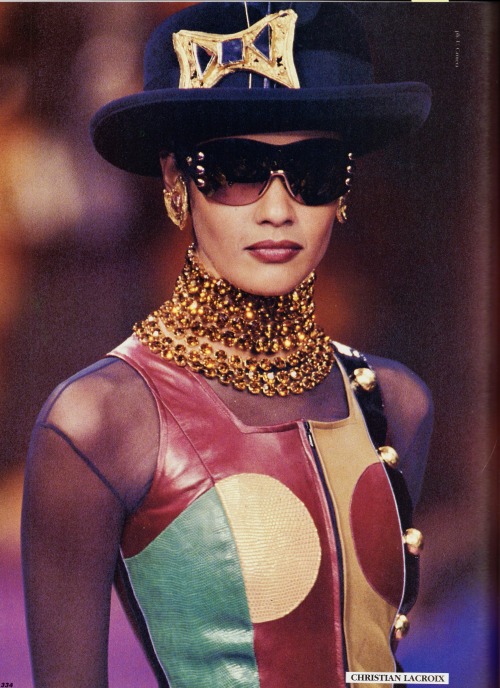 Nadege du Bospertus - Christian Lacroix Haute Couture Fall 1992