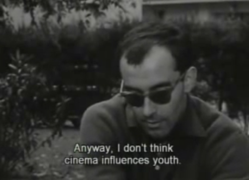 daddycaprio:Jean-Luc Godard 1960 interview
