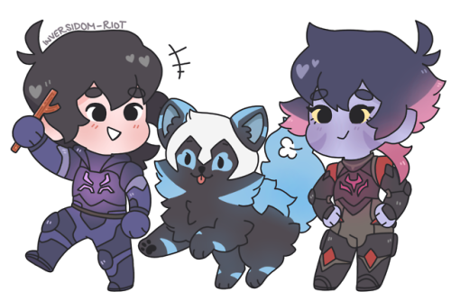 pastelvoodoo: Keith, Krolia, and Kosmo commission for the lovely @ladyofthelog