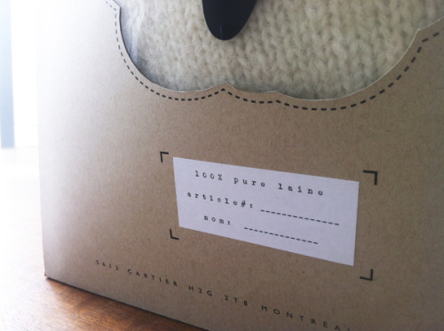 An adorable shopping bag designed by Sarah Fløe Stenberg Rodet for a brand of wool. ❥cutesign