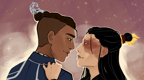 sebsketchs:the dance they should’ve hadback on my wtwt bullshit because elle’s writing made me believe in love again and is full of absolutely gorgeous imagery. sokka in traditional water tribe designs + zukos all black ensemble? the star festival