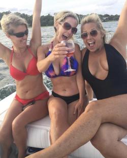 olderberriessweeterjuice:  I’d love to be out on the water with these ladies on ++ Older Berries Sweeter Juice ++See More MILFs and GILFs