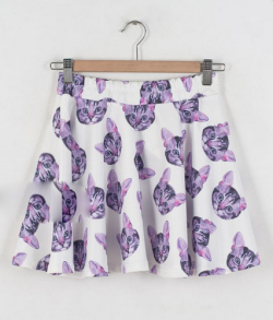 kuohai:  Kitty Skirt with FREE SHIPPING! Use