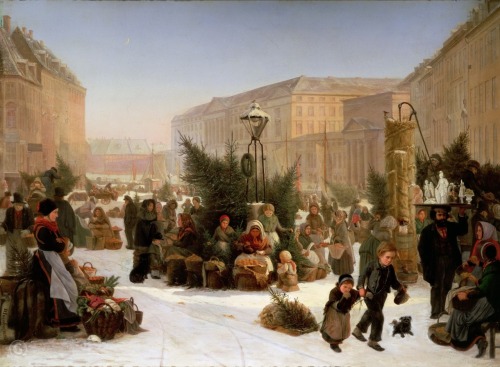 David Jakobsen - Selling Christmas trees (1853)