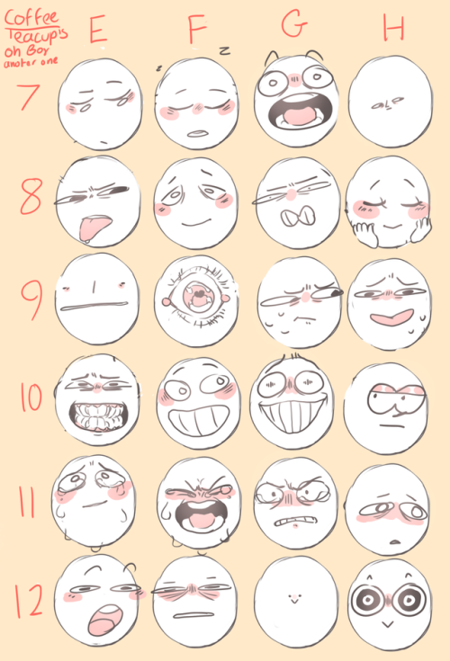 coffeeteacup:Master Post of all of my face meme for anyone that wants to use it all~~ Please tag t