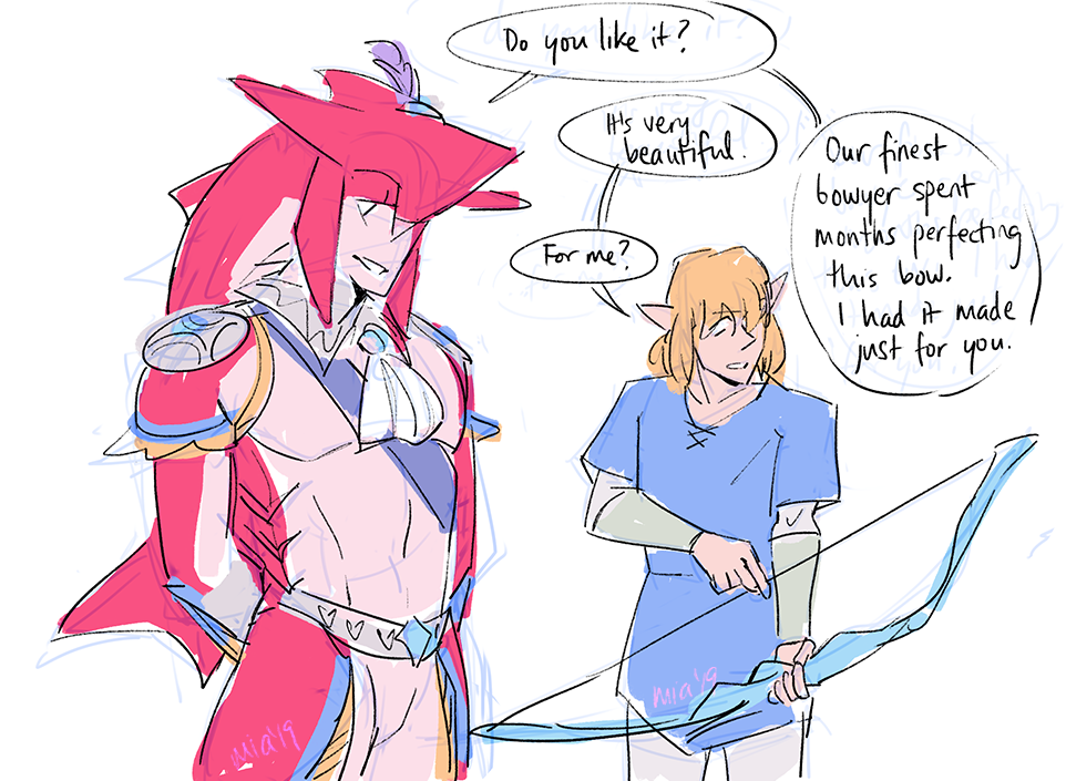anxioussailorsoldier:     never doubt sidon’s fanatic love for link. :)