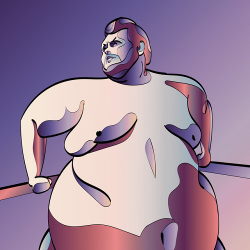 fatbestfriend: I posted on /r/RedditGetsDrawn and a bunch of people did cool illustrations of me! I really love this piece by /u/j-j-j-j.   You look like a really stylized comic book dude