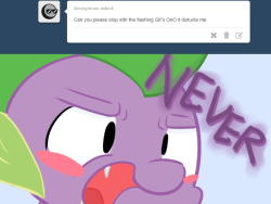 askkawaiispike:  oh mah celestia, flashing,