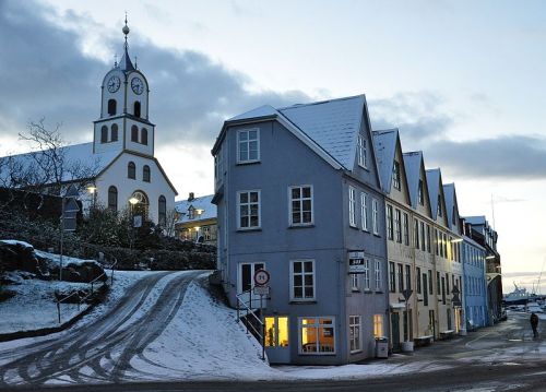 irredescent:  Torshavn, Faroe Islands.