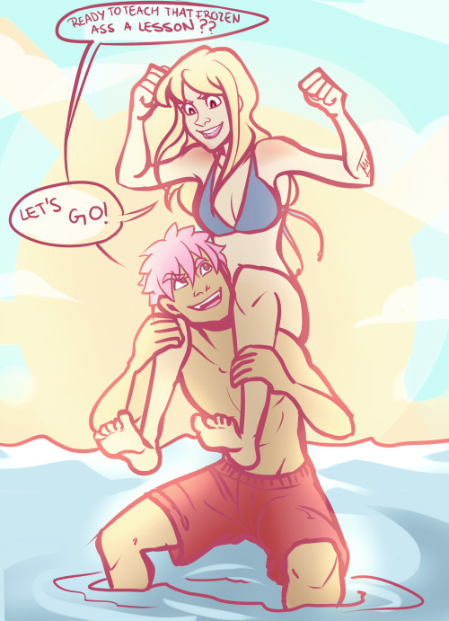 kyumart:  Lucy, you were supposed to stop him.It’s been so long since i last drew NaLu (like, a few days) and I needed it so bad.
