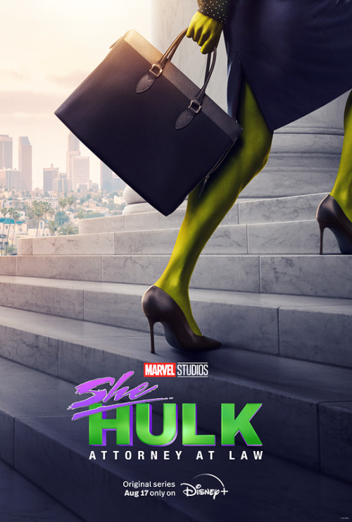 theavengers:First official poster for She-Hulk: Attorney at Law — August 17, 2022 on Disney+