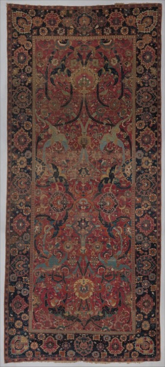 Floral Arabesque Carpet, Islamic ArtMedium: Cotton (warp and weft), wool (pile asymmetrically knotte