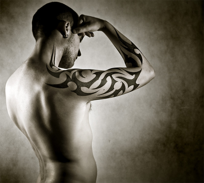 Men tribal tattoo design