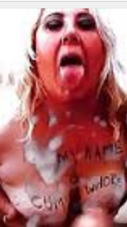 diannasanders: diannasanders: Me… covered in cum Slut Dianna Sanders serving as a cum dump