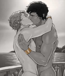 merwild:I’ll never be done with Damen and Lauren. The Summer Palace was fabulous!And working in black and white is so tricky. 