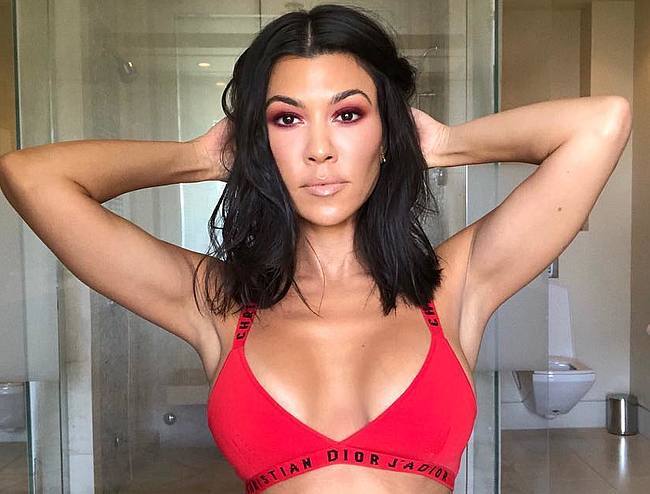 Kourtney Kardashian Swimsuit And Red Underwear Pics Kourtney Kardashian presents