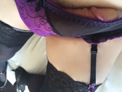 plikespanties:  Purple Suspender Briefs  I really like these knickers.  Nice colour &amp; detailing.  Wearing them makes me feel very sexy indeed.  If you like them too let me know!