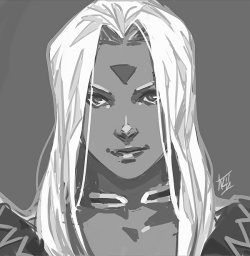 denimcatfish:Urd from Ah! My Goddess. Another quick sketch practice thing.